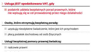 Opodatkowanie usług pro bono