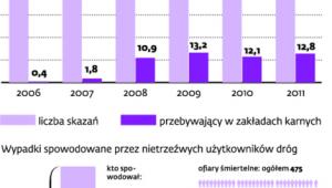 Pijani rowerzyści zagrażają głównie sobie
