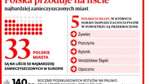 Polska przoduje na liście najbardziej zanieczyszczonych miast