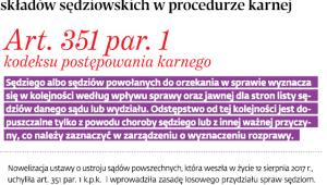 Zasady wyznaczania składów sędziowskich w procedurze karnej